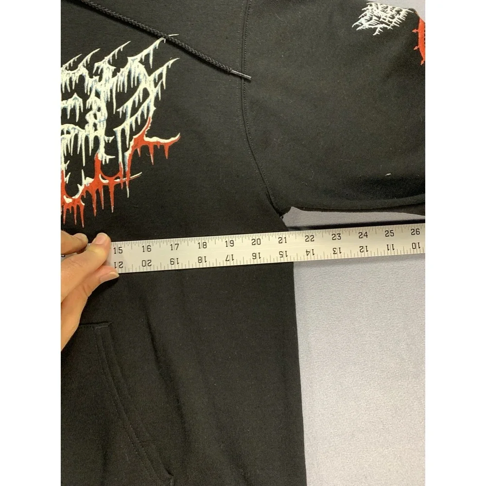 Frozen Soul Glacial Domination Tour 2022 Double Sided Death Metal Hoodie Men's M